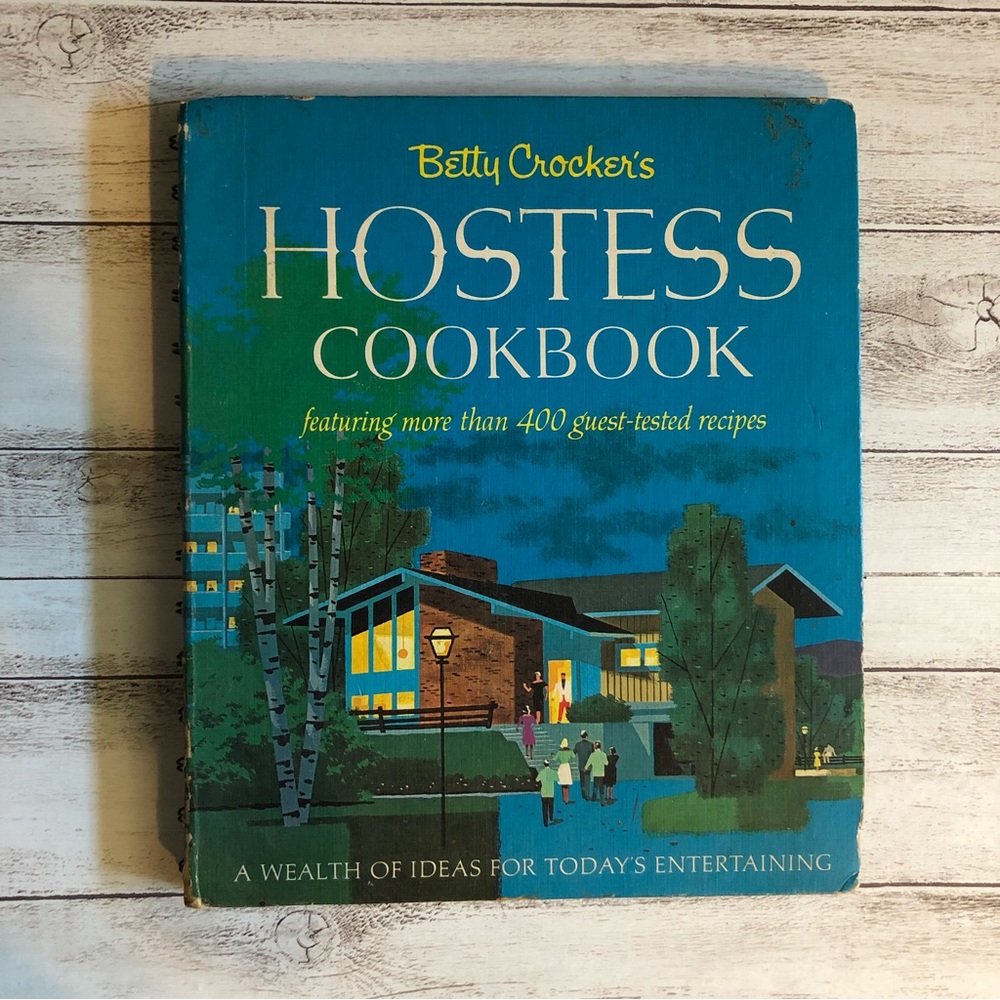 Vintage Mid Century 1967 1st Edition Spiral Betty Crocker Hostess Cookbook